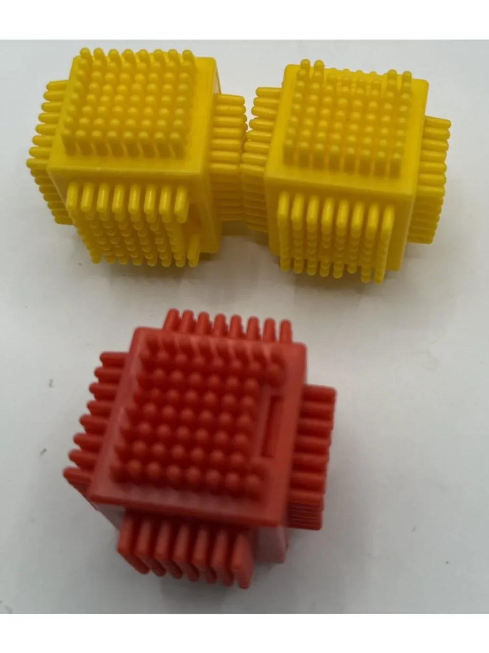 70 Vintage Bristle Blocks Lot Car Teddy Bear Wheels
